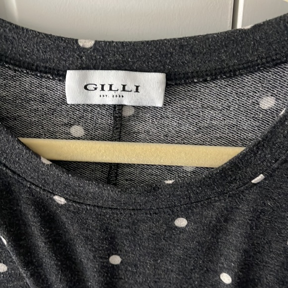 Gilli white and gray pokadot dress size XL - Picture 2 of 3